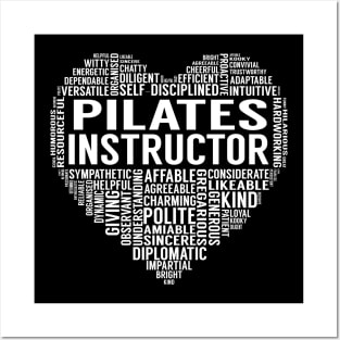 Pilates Instructor Heart Posters and Art